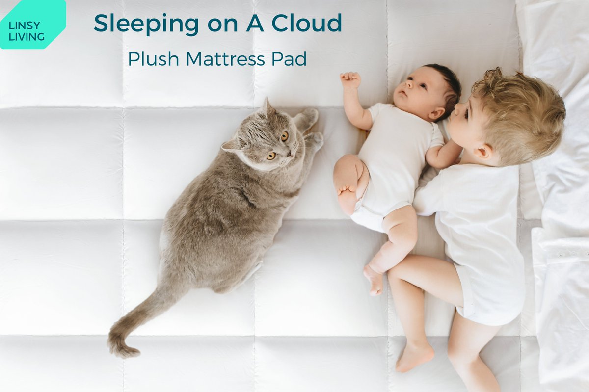 linsy_home's tweet photo. LINSY LIVING Twin Mattress Topper☁☁
The mattress pad is filled with 1200GSM spiral fibers with buffle box construction to give you a fluffy and plush feel. Sleeping on it would be like sleeping on a cloud. https://t.co/9ot8ydu5Ao
#newarrival #linsy_home #PlushMattress #mattress https://t.co/fuRSXdsZg1
