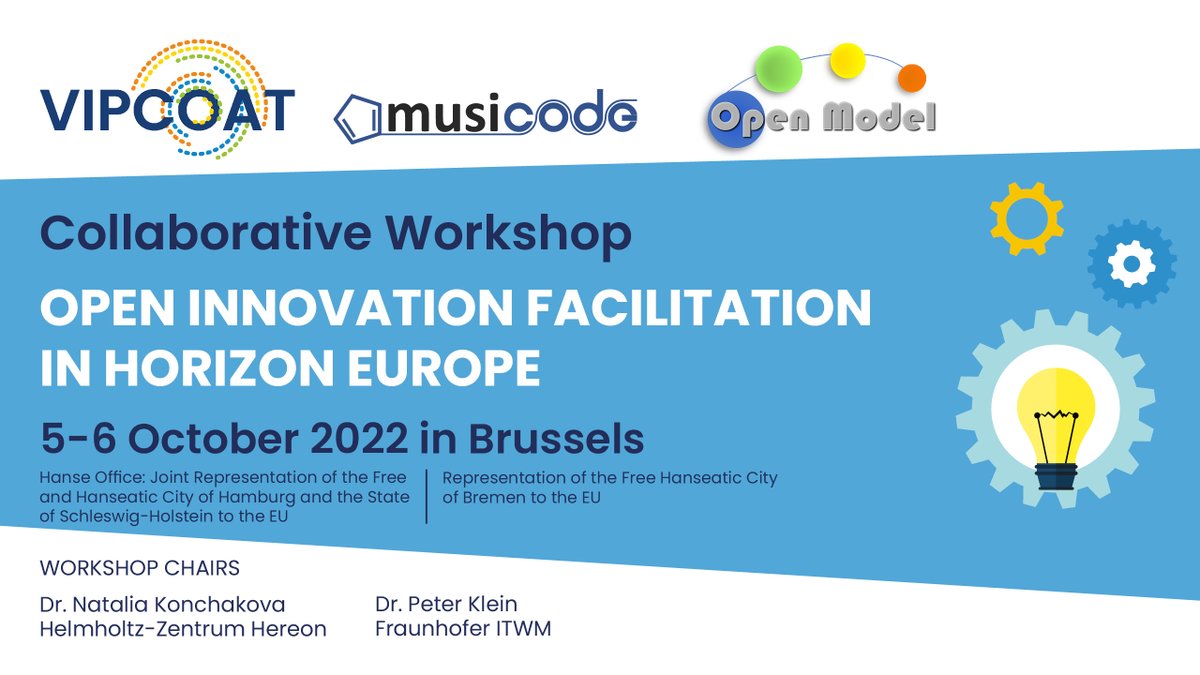 HereonHelmholtz's tweet photo. @FraunhoferITWM and #Hereon are co-hosting a collaborative workshop in Brussels. The projects #VIPCOAT, #MUSICODE and #OpenModel invited participants from industry, government, academia and society for an interdisciplinary exchange.
👉https://t.co/hysywR14j6 https://t.co/WvORu2z2VV