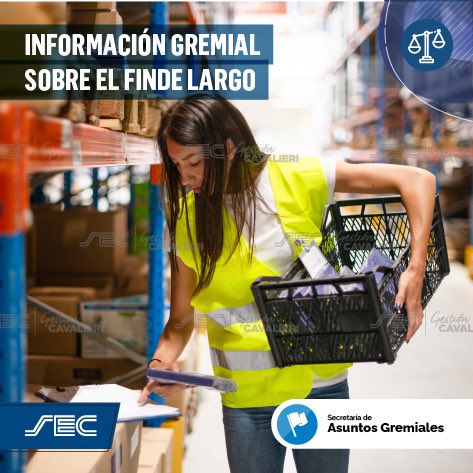 INFORMACIÓN GREMIAL PARA LOS/AS EMPLEADOS/AS DE COMERCIO 

Viernes 7 de Octubre y Lunes 10 de Octubre  FERIADO

En caso que optes por trabajar,  deberán abonarte doble

 Si no trabajás, deberán abonarte normal. Tu empleador no puede descontarte el día ni el presentismo