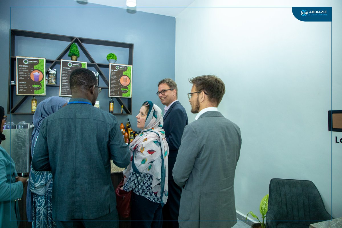 AbdiazizYouth's tweet photo. We were delighted to welcome delegates from the Finland embassy @FinlandinSom . and we showed them around the facility and activities at the center.

#AYCVisit https://t.co/wpDU26xx5Y