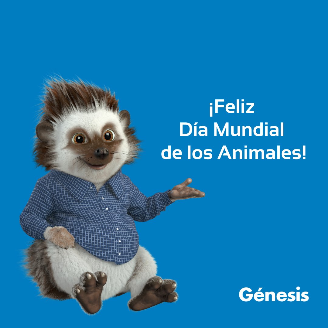 Hoy estamos de celebración 🐱🐶  ¡Feliz #DíaMundialDeLosAnimales!

Entra en genesis.es y descubre cómo podemos ayudarte a cuidar de tu mascota 👉 genesis.es/otros-seguros/…