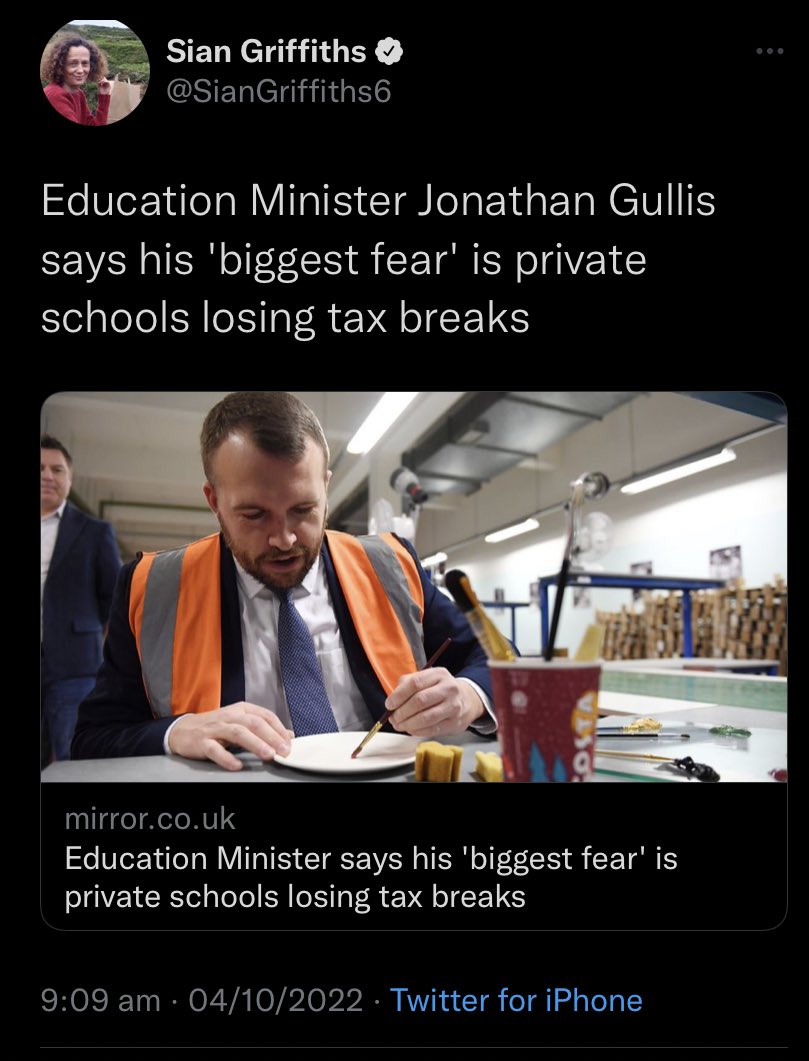 Hello and welcome to “Tories having normal dreams and fears day” at conference