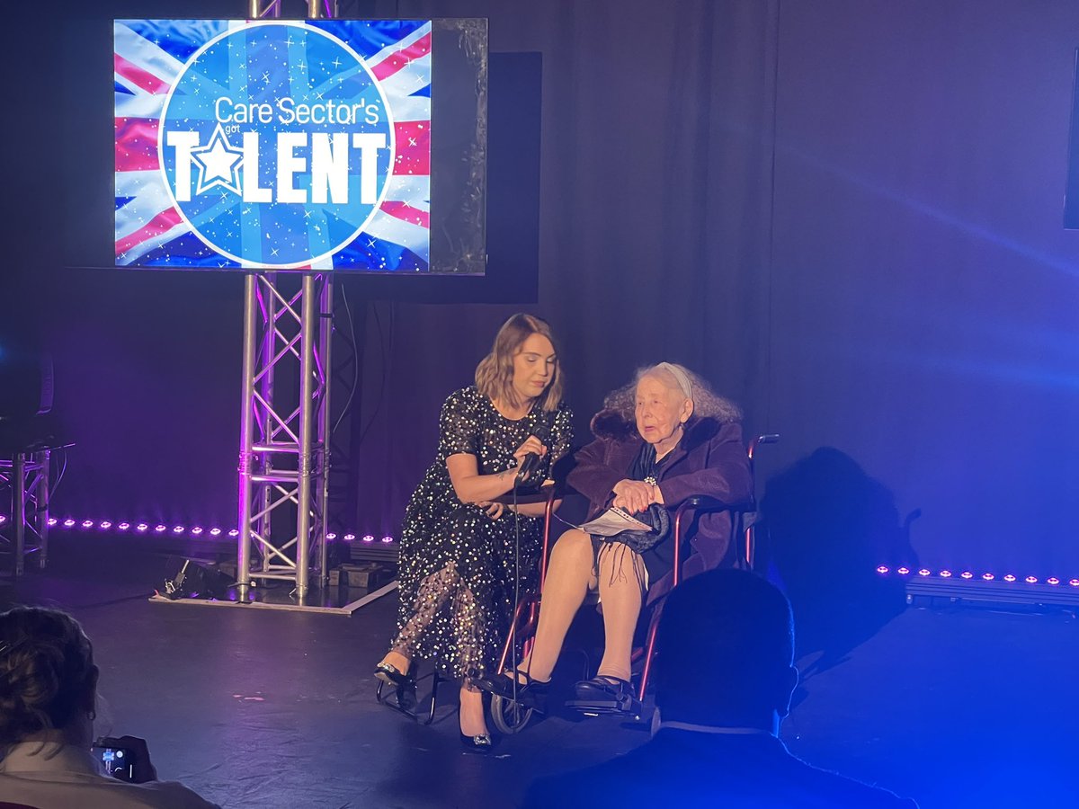 Care sector talent show 2022
#CSGT22

We are people sector. Performance without our residents is out of question. Love it Olive and Hannah. 

<a href="/_mark_topps/">Mark Topps</a> @AngelaBoxall1 <a href="/ChampioningCare/">ChampioningSocialCare 💚💙</a> <a href="/AdamDPurnell/">Adam Purnell MIHSCM💚 💙🏳️‍🌈</a>