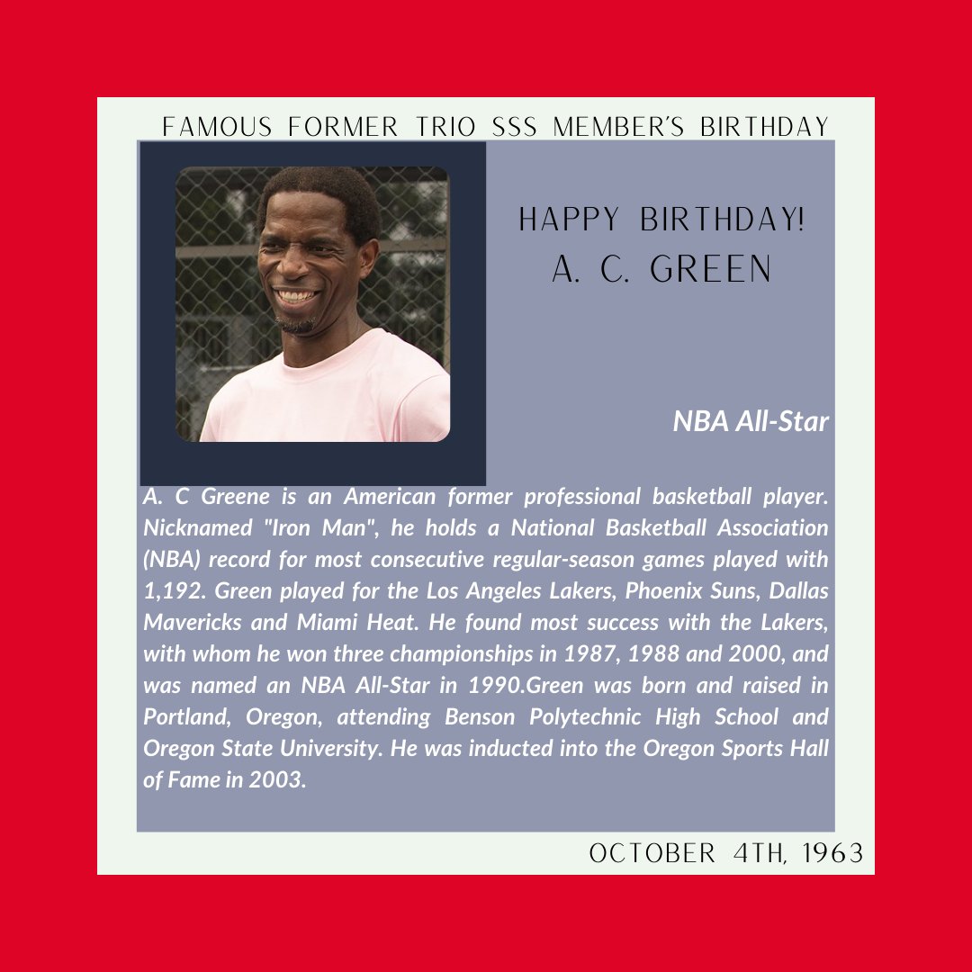 Happy Birthday, A.C. Green! 