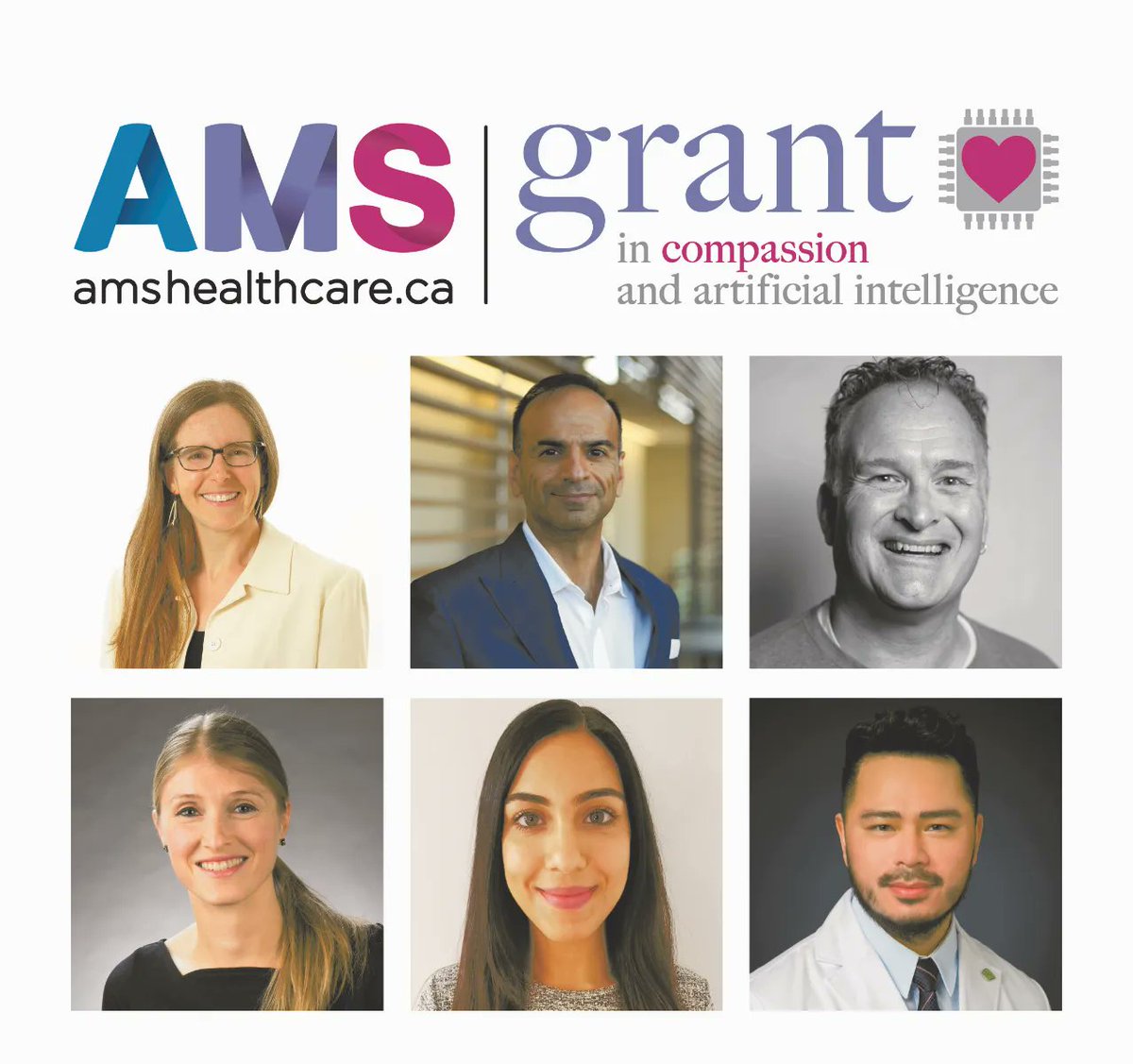 AMSHealthcare's tweet photo. Congratulations to all our 2022 Compassion &amp; AI Grant Awardees! We invite you to celebrate them with us over this month.

To read more about the grant and the awardees, please visit:
https://t.co/yPzovYr3Du https://t.co/GhYfkLNsQ0