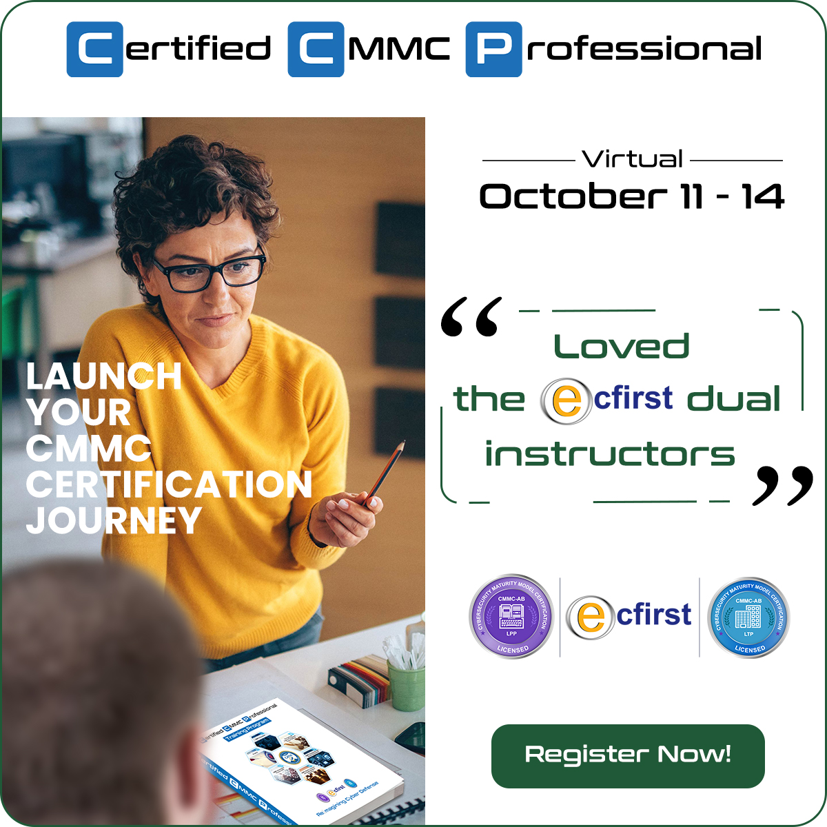 apabrai's tweet photo. Want to dive deeper and examine the CMMC Ecosystem, Model, Levels, Domains, Practices, Processes and so much more? Start today with ecfirst. Register now! https://t.co/G8Fq8tUz66