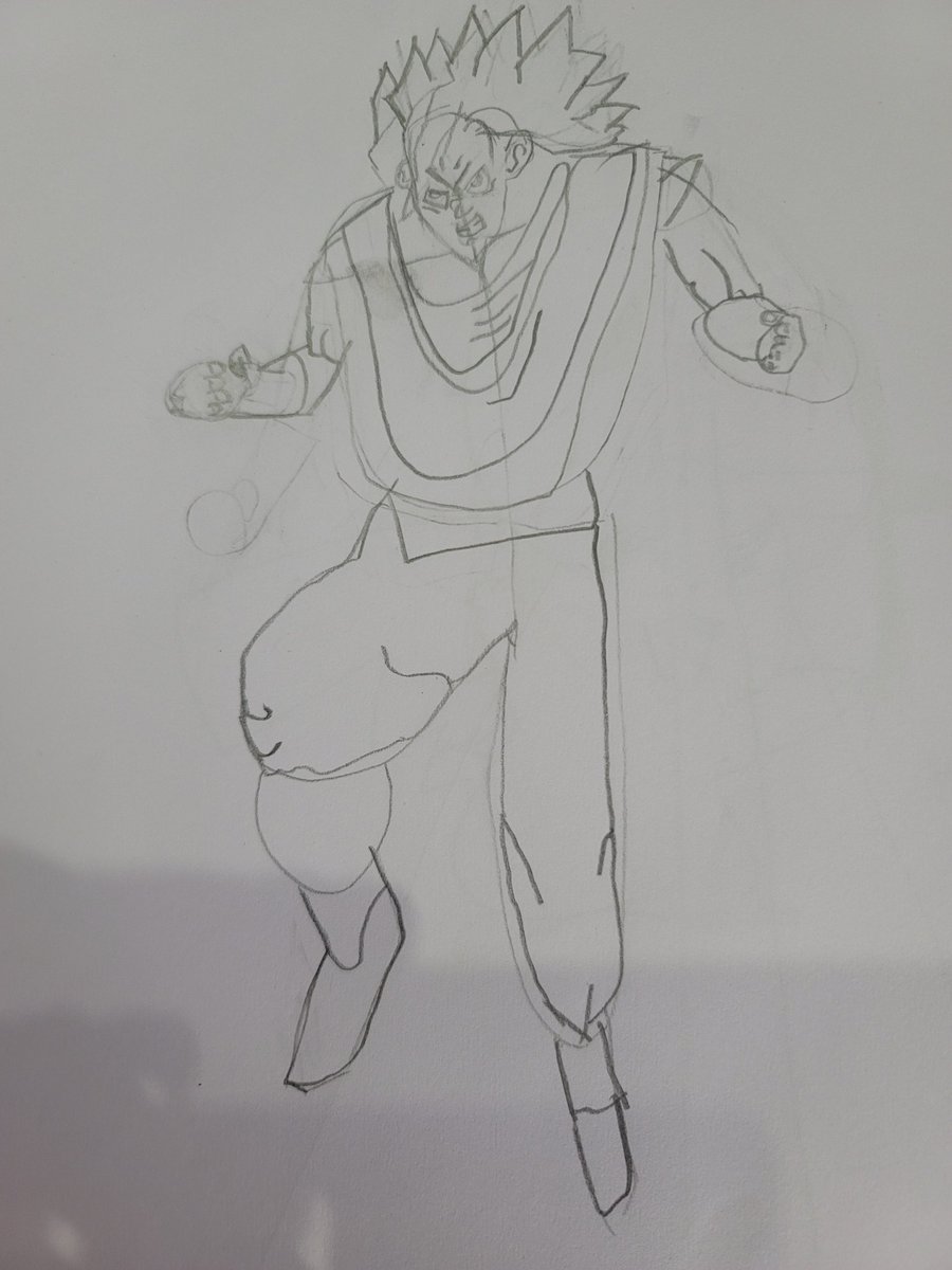 DannyKeown20's tweet photo. @SeanSchemmel my 8 yr old daughters first attempt drawing her favorite DBS character Goku!! https://t.co/3WAC79NsdB