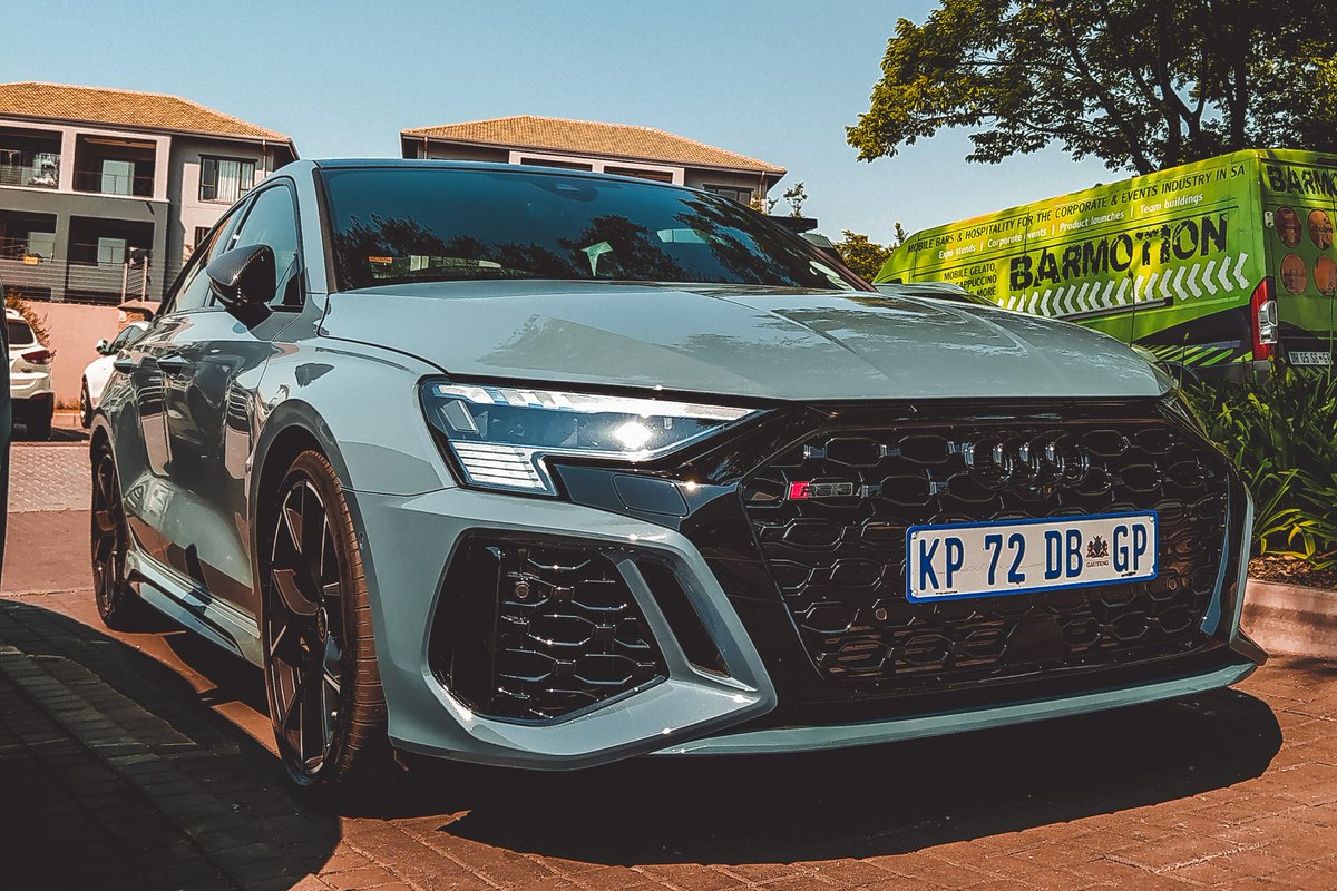 cars_pixels's tweet photo. New R1,245,000 Kemora Gray Audi RS 3 Sedan with 294kW and 500Nm spotted. https://t.co/58jBP2JVmO
