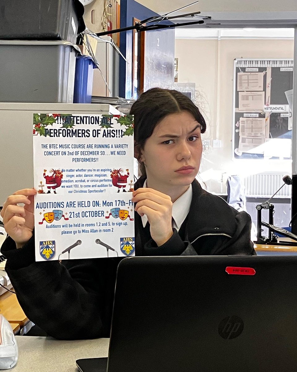 ANNOUNCEMENT! The current BTEC group are putting on a show! On the Friday the 2nd of December is this years Christmas spectacular. Tickets will go on sale after the October half term! #Christmas #Music #variety <a href="/aylshamhigh/">Aylsham High</a>