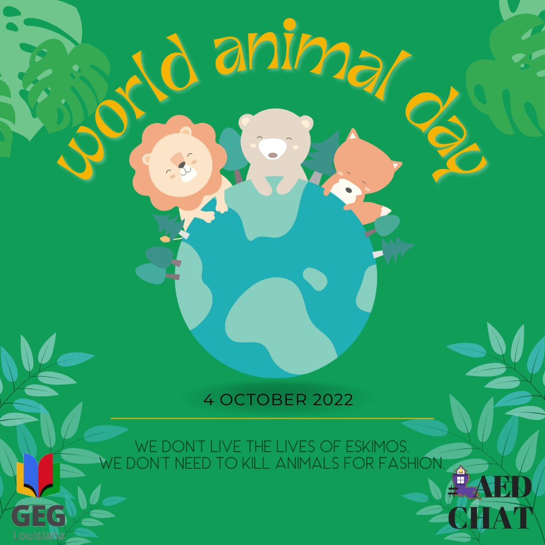 Today is World Animal Day. 🐵🐺🐯🐼🐷 The world's animal populations are in serious decline. Help stop this trend and help protect wildlife by using only cruelty-free products.

 #AnimalRights #WorldAnimalDay #AnimalLovers