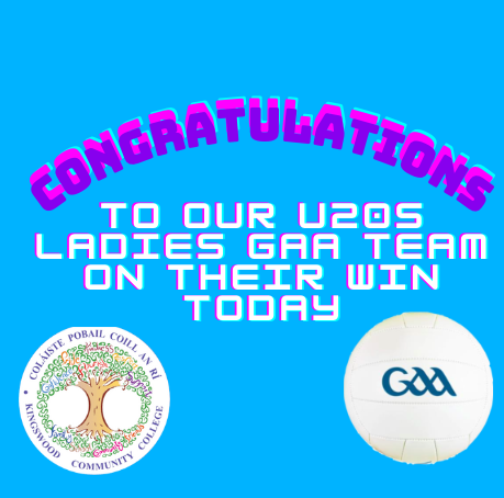 Kingswoodcc16's tweet photo. Congratulations to our u20s Ladies GAA team on their impressive win this afternoon!! 
#TeamDDLETB https://t.co/XsCzszBj6c
