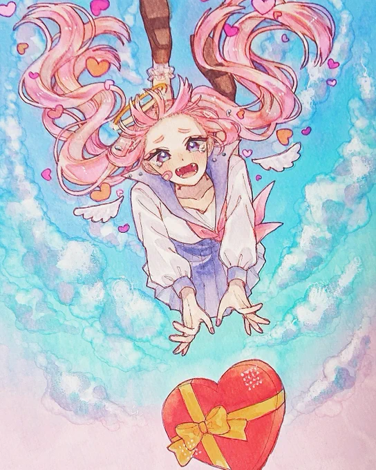 #天使の日過去に描いた天使ちゃん達 