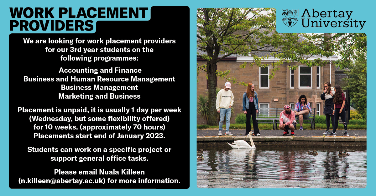 We are looking for placement providers!