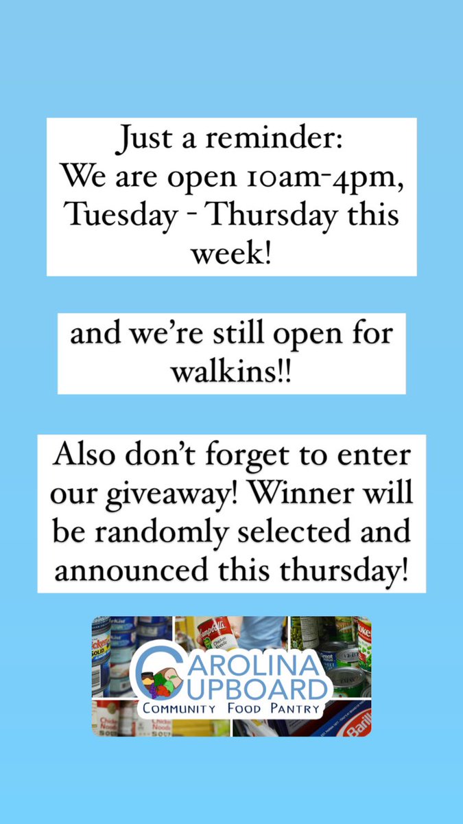 Carolina Cupboard tweet media