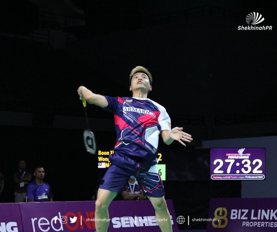 shekhinahpr's tweet photo. RESULTS: #SRPLP Group Stage (GROUP-B)
Serdang BC 3-9 Sena Bangkok
#SBC Boon Xin Yuan-Wong Tien Ci vs #SEBC Kittisak Namdash-Tan Wee Kiong
5-11 10-11 11-9 10-11
#SENHENGredONEPurpleLeague
#PurpleLeague
#BadmintonMalaysia
#ShekhinahPR
#HardworkBeatsTalent https://t.co/zbEkdwX1IJ