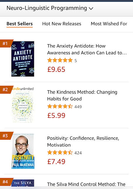 'The Anxiety Antidote' is #1 in the Near-Linguistic Programming books chart on Amazon! Congratulations to <a href="/kamranbedi/">Coach Kamran Bedi</a> 🎉