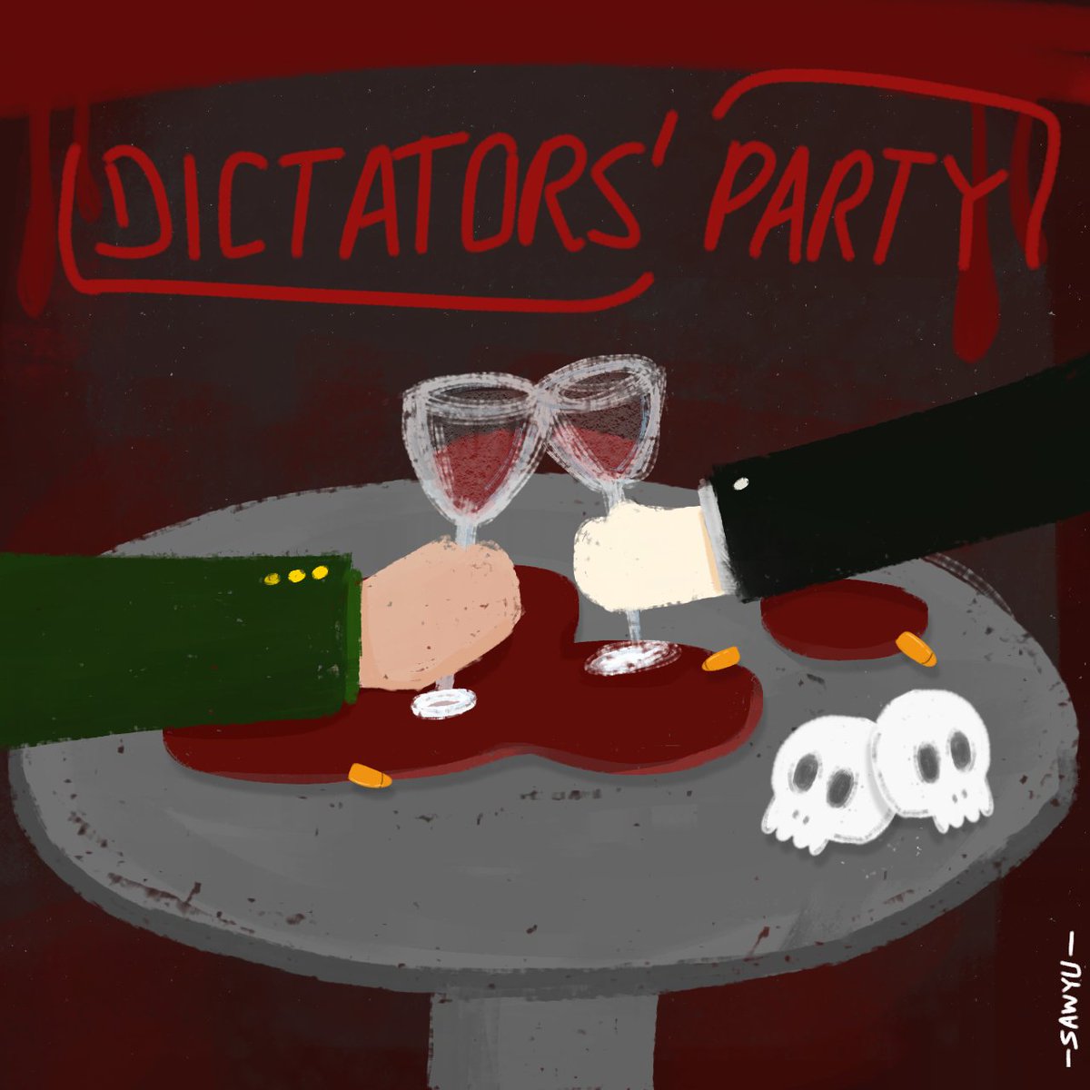 Day-4
'Party'

#Revotober 
#Inktober 
#WhatsHappeningInMyanmar