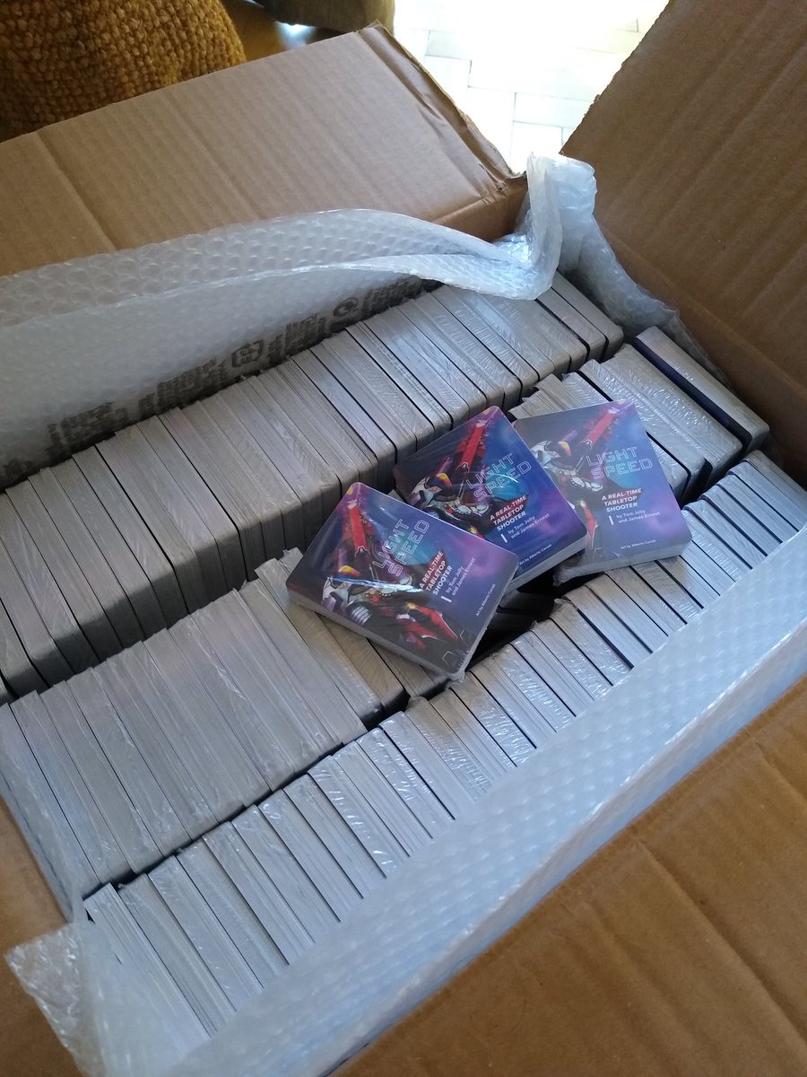tablescopegames's tweet photo. The new #lightspeed decks are here! <3

#boardgame @SPIEL_Messe https://t.co/2YGnVFrIaS