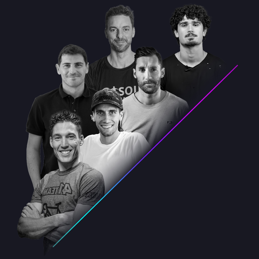 indyaspain's tweet photo. Se encienden los focos y el estadio se pone en pie para dar la bienvenida a los nuevos fichajes de INDYA @rudy5fernandez @IkerCasillas @Rins42 y #AndréRamalho se unen a @paugasol y @AleixEspargaro como socios inversores y asesores de la compañía  ¡Menudo equipazo! 🙌 https://t.co/c4EnbAjYnf