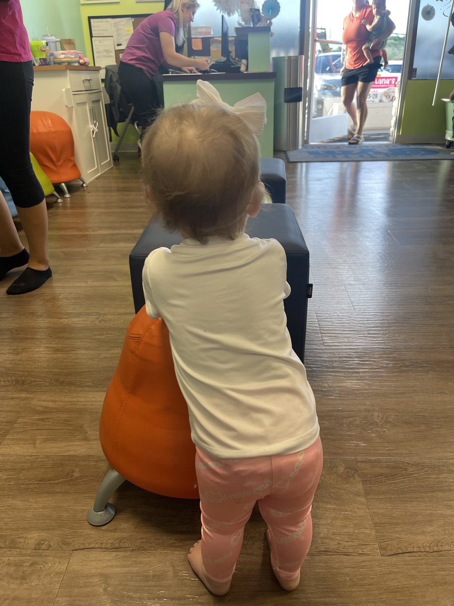 coachsmallz7's tweet photo. Start ‘em young! First day of gymnastics for the girl! Patiently awaiting the start of class here! #firstonethere @AleciaSmallwood https://t.co/YaUUDrazR5