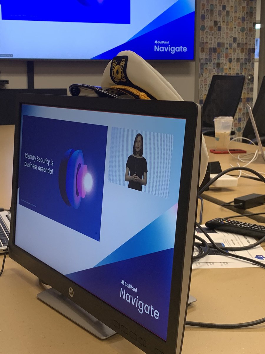 ChrisEOlive's tweet image. I’m in the field during #Navigate22. The opening keynote by our #CMO Wendy Wo speaks to tacking and its relationship to #IdentitySecurity. Our Identity Secure customer here in the field is already in the mood! Love it! (Their hat.) @SailPoint 

Stay tuned! Live Tweeting all day!