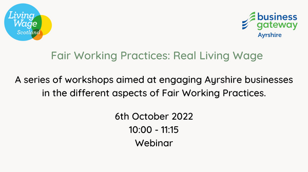 We will be speaking about the real #LivingWage at this webinar hosted by @BGAyrshire 💻 🗓️Thursday 6 October 2022 10-11:15am ✍️sign up online here: bgateway.com/events/fair-wo…