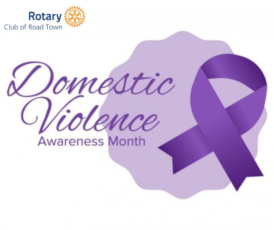 rotaryroadtown's tweet photo. October is Domestic Violence Awareness Month.
This year's theme 'Every 1, Knows 1, So Help 1'.
#RotaryClubRoadTown #District7020 #DomesticViolenceAwareness #ServiceAboveSelf #EconomicandCommunityDevelopmentMonth https://t.co/BkX1LKGB5W
