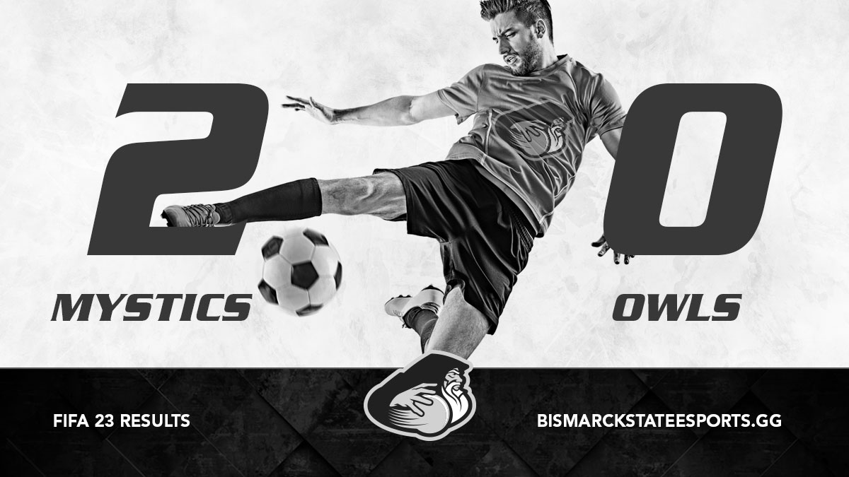 Esports_BSC's tweet photo. FIFA23 RESULTS: The season has started! The Bismarck State College FIFA team beat the Union College Owls Monday night 2-0. Nice Work Christian!  #MysticPride #Rollsticks #BSCMystics #FIFA23   #NJCAAE https://t.co/XvKDT2USCI