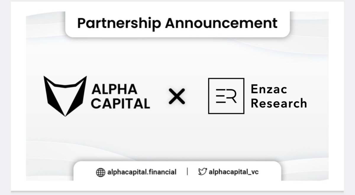 We are thrilled to announce partnership with <a href="/enzac_research/">Enzac Research</a>🤝

Enzac Research partners with blockchain start-up founders to achieve their goals,helping them on various topics including token economics research and all about crypto 💪🏻

Let's celebrate this great collaboration! 💫