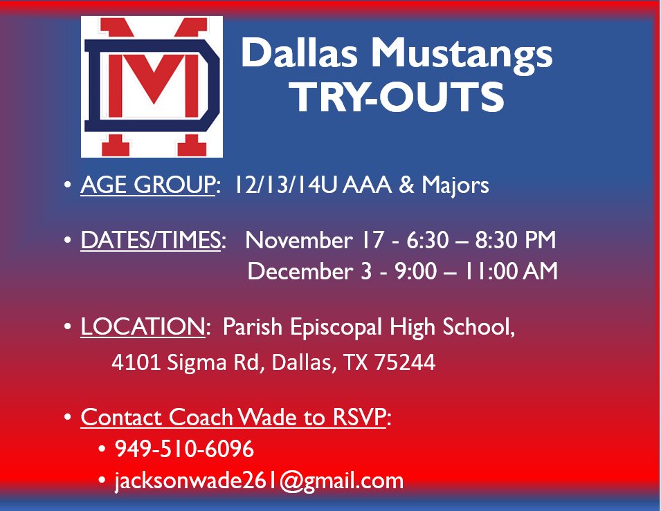 Dallas Mustangs tweet media
