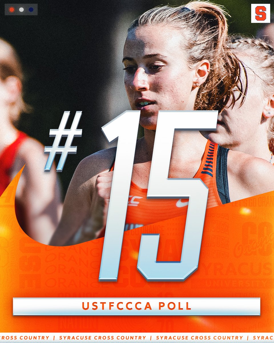 CuseXCTF's tweet photo. Another week with both squads in the top-15 of the national polls!

https://t.co/Y8x1TFweoz https://t.co/3sSSWipCWM
