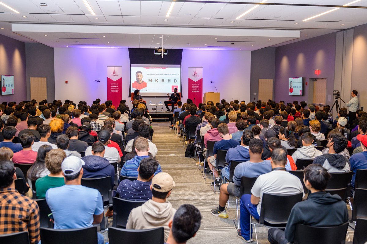 MKBHD's tweet photo. I got to go back to my college and just talk with current students. I feel like I was just there, but I did graduate  7 years ago 👴🏿 And then I signed some of their iPads 😅

Oh, and it was recorded if you want to watch: https://t.co/ZXCekfg98N https://t.co/aButun51SM