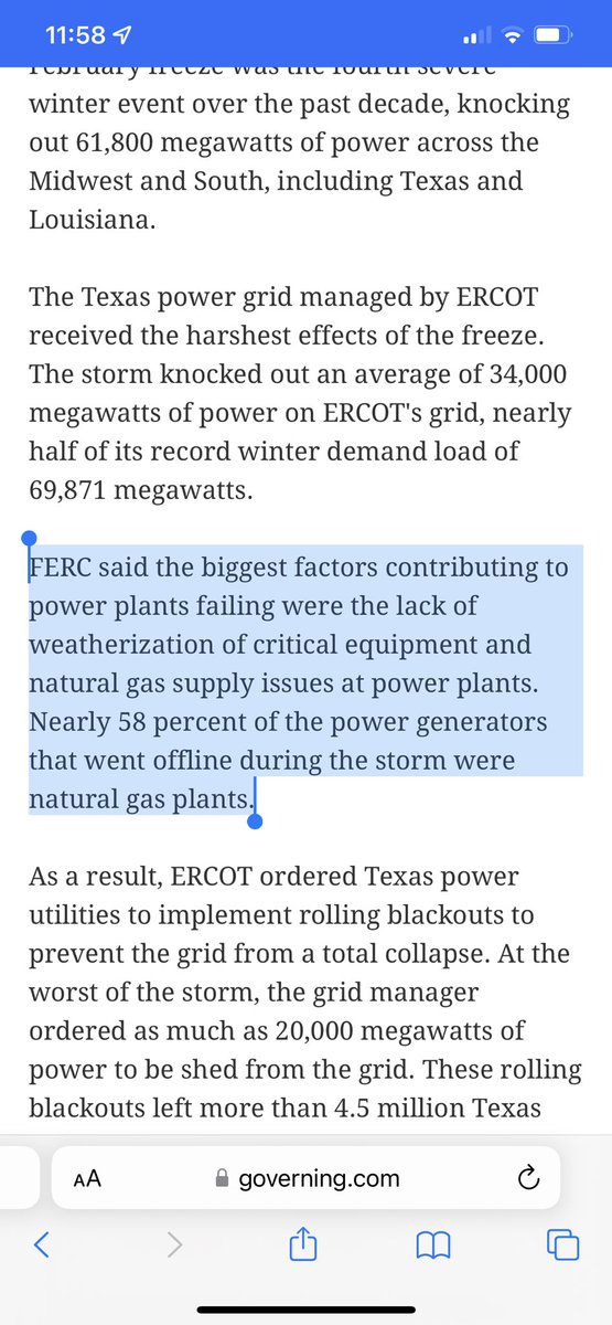 ehrmagerd_'s tweet photo. @prageru And before anyone quotes deranged right wing talking points that blame a windmill for it, it is a fact that it was in large part caused by natural gas failures. https://t.co/54nkAjN2c9