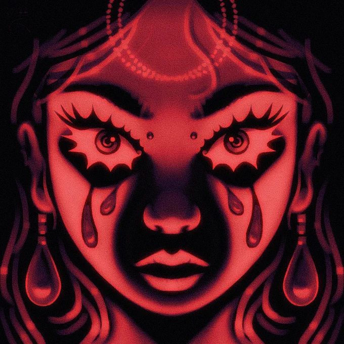 Visage  drawn in procreate 