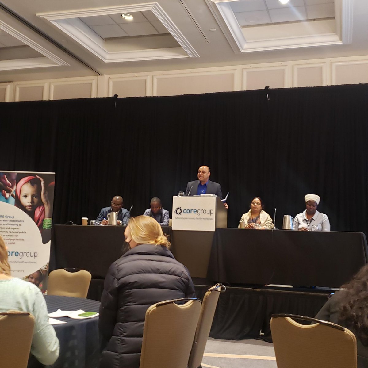 KarnaLLC's tweet photo. Excited to be at the @COREGroupDC #GHPC22! Lots of important lessons are being shared around the importance of partnership and collaboration in global health. Especially when it comes to strengthening national and community health systems. #TransformGlobalHealth https://t.co/JPGalbNjxT