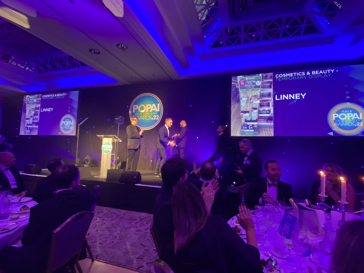 Linney1851's tweet photo. We won! Our first award of the night is GOLD for LโOrรฉal โ Mask in a bucket in the category Cosmetics & Beauty Temporary Display.
#POPAI #POPAIAwards https://t.co/UFVcNH95Ch