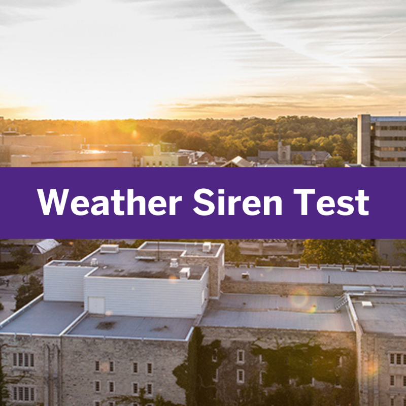 WesternU's tweet photo. #WesternU's weather siren will be tested today at noon. If you hear the siren during this time, no action is required. #LdnOnt @WesternuWSCS
