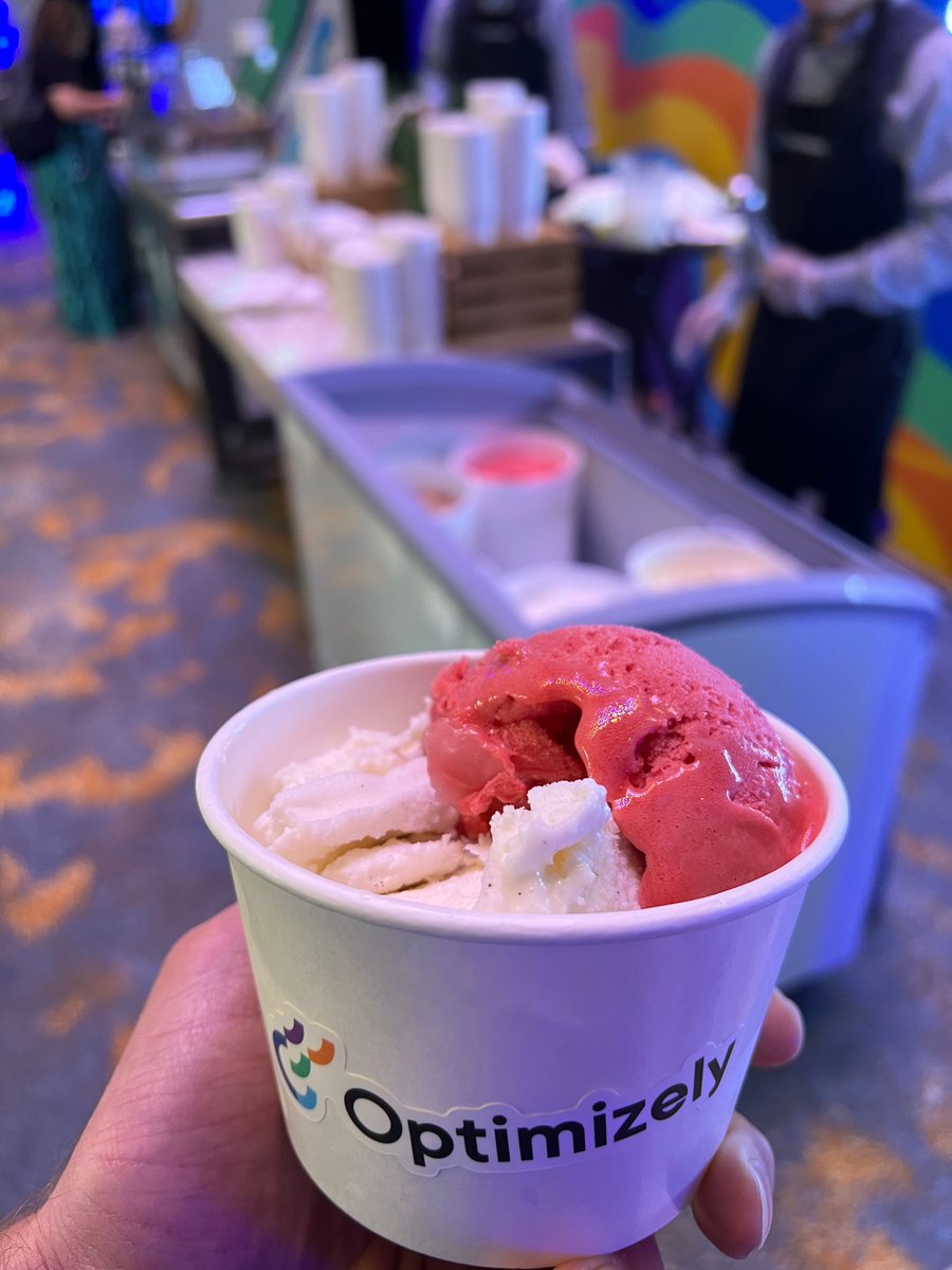 Pro tip at #Opticon - dessert before lunch.