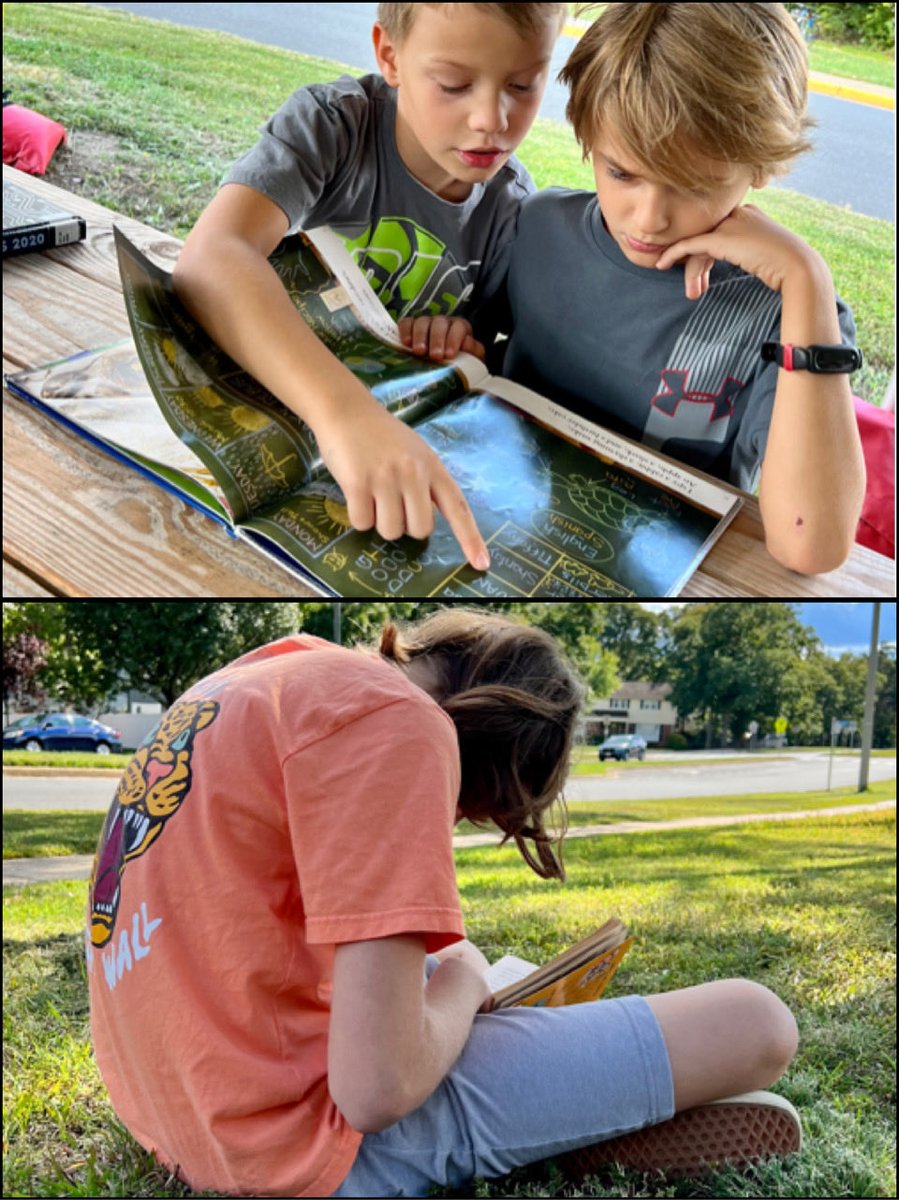 CFESRedBirdsAAP's tweet photo. Lucky ⁦@Grade3Cardinals⁩ read &amp; chatted through rigor of Reading Above before the rain came🌧 #intentionalquestioning #driveEngagement #everychanceweget ⁦@fcpsaap⁩ ⁦@mrsfmdrake⁩ ⁦@Region4FCPS⁩ ⁦@CFESRedBirds⁩ #rigor4all https://t.co/d2VOn4ZVWH