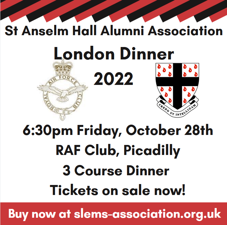 St_Anselm_Hall's tweet photo. Less than a month to go till this year's London Dinner!
Tickets are on sale until October 24th - so don't delay, BUY NOW!
https://t.co/JCyOJAcJue https://t.co/Fsrg9L3CT9
