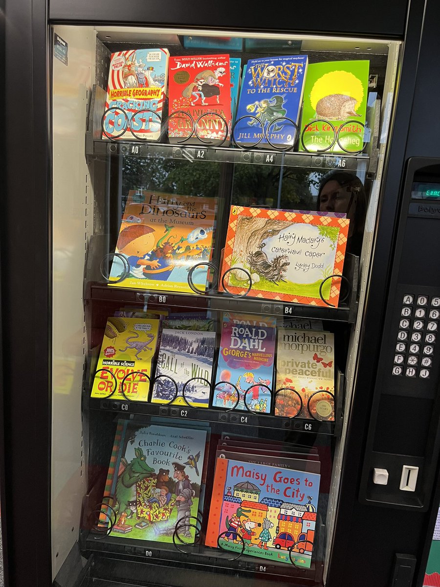 head2019's tweet photo. Just added more books to our vending machine. I love it almost as much as our children do. https://t.co/6ztCCYtBfP