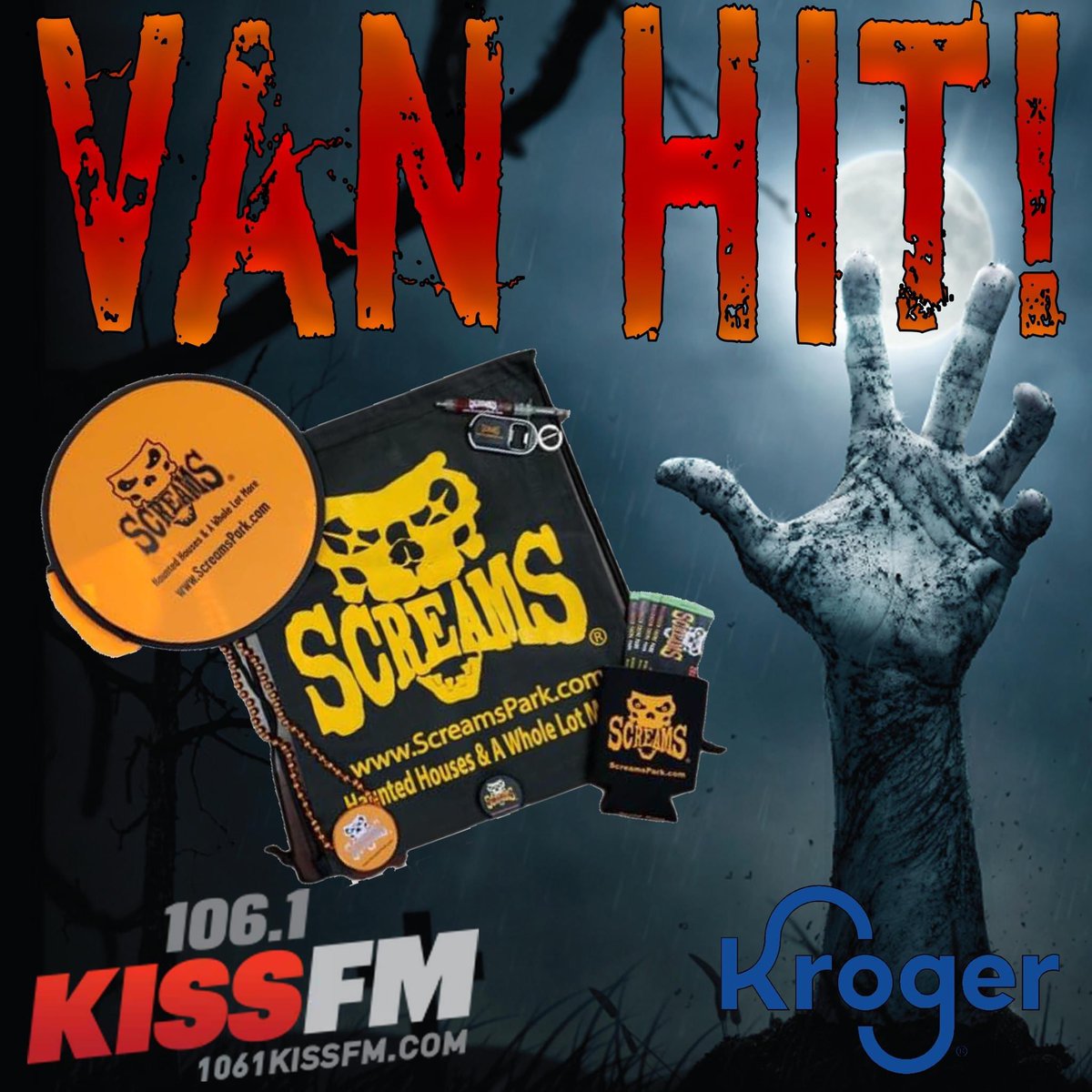 Screamspark's tweet photo. Join @1061KISSFMDFW at the @kroger located at 3001 Matlock Rd, Mansfield, TX 76063 from 6pm – 7pm on October 4th for the chance to win tickets to Screams Halloween Theme Park and other great prizes compliments of @drpepper.

#ScreamsPark #ThingsToDoinDallas #SpookySeason https://t.co/RkfInxdKSz