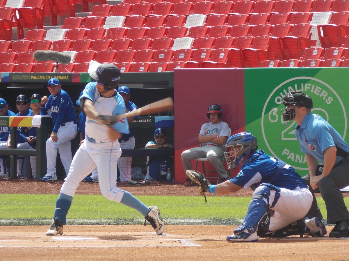 DeportesAR's tweet photo. #Beisbol ¡Gran actuación de los Gauchos en el PreClásico Mundial!⚾️🇦🇷

El seleccionado argentino se despidió de su primera experiencia en el torneo clasificatorio al Clásico Mundial con récord de 2-2 tras caer hoy en un partidazo frente a Nicaragua por 6-5.

📷@Argentinabeis https://t.co/HoNH3Wpxjx