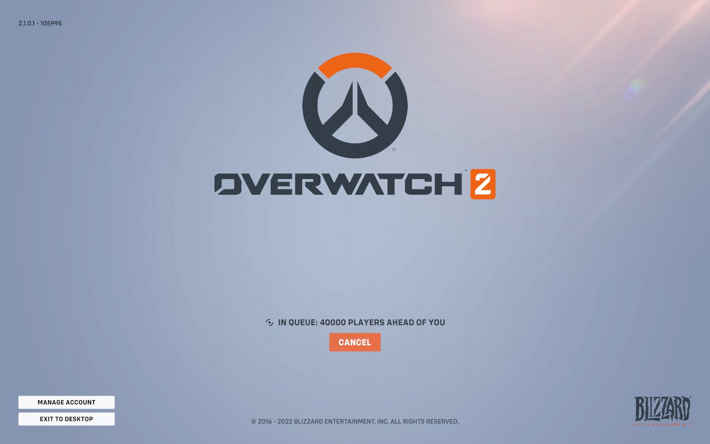 Error starting Overwatch 2