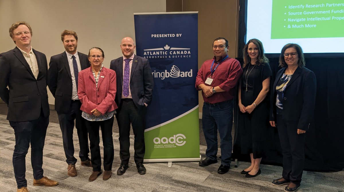 Thanks to our institutional reps, and <a href="/SBAtlantic/">Springboard Atlantic</a>'s funding partner, <a href="/ACOACanada/">ACOA Canada</a>! A great afternoon <a href="/DEFSECAtlantic/">DEFSEC Atlantic</a>.  #AADC2022 <a href="/ACADA_Atlantic/">ACADA</a>