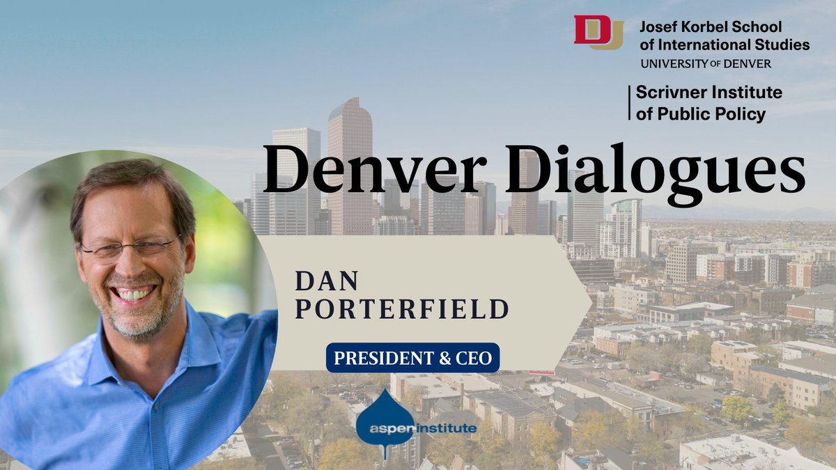 josefkorbel's tweet photo. .@DanPorterfield of @AspenInstitute
🔹How an issue is framed is very important at the outset. It is important to frame issues in a new way to get fresh thinking. #DenverDialogues #civildiscourse #democracy https://t.co/pcNPkYQQca