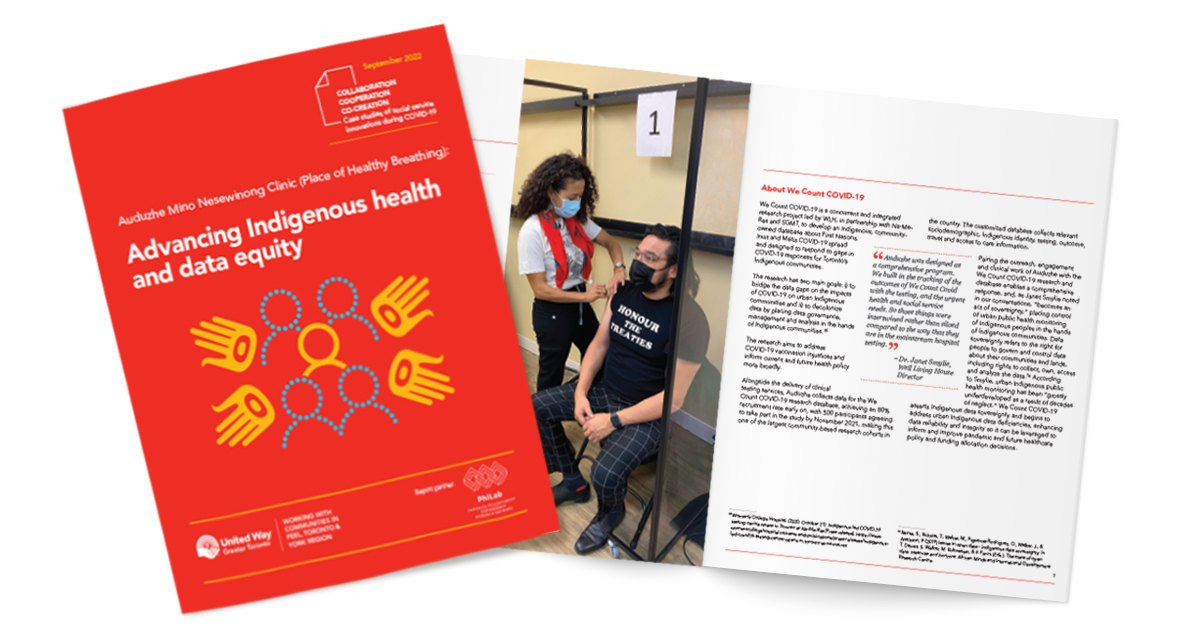 “The answers lie in our community for Indigenous people.” That's the idea behind <a href="/auduzhe/">Auduzhe Mino Nesewinong</a> Mino Nesewinong Clinic, spotlighted below in the 1st of 5 UWGT case studies on social service innovation during COVID-19, developed in partnership with <a href="/PhiLabMTL/">PhiLab</a> 🧵 
unitedwaygt.org/wp-content/upl…
