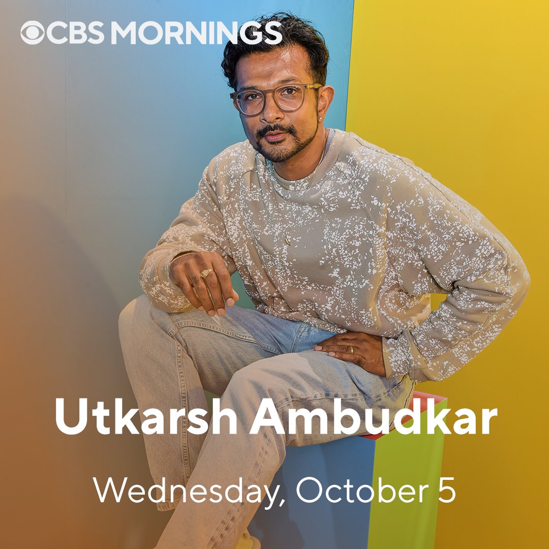 TUNE IN: Actor Utkarsh Ambudkar (@UTKtheINC) joins us to discuss the spooky second season of the hit comedy @GhostsCBS, Wednesday on #CBSMornings.