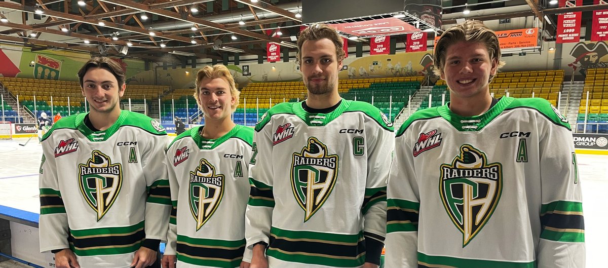 PARaidersHockey's tweet photo. Nolan Allan has been named our captain for the 2022-23 regular season! Evan Herman, Landon Kosior, and Carson Latimer have been named alternates.

https://t.co/PxdTjeNV1k https://t.co/T9CvL3WN9D