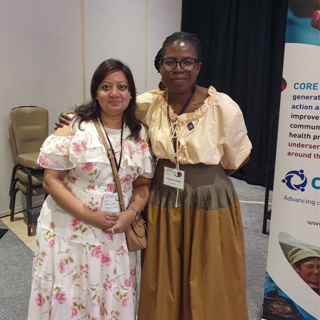 HI_UnitedStates's tweet photo. We're excited to have some of the Humanity &amp; Inclusion team at #GHPC22 this year! Together, we can #TransformGlobalHealth. @COREGroupDC 

Pictured: Esrat Jahan from HI #Bangladesh with keynote speaker @SamukelisoDube from @FP2030Global https://t.co/bxlh9dmPYN